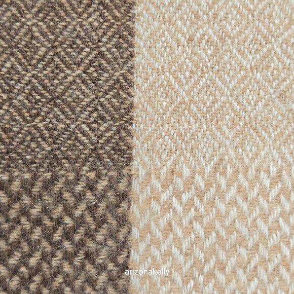 NWOT Cashmere Scarf Paneled Design Fringed On All Sides - Picture 11 of 16